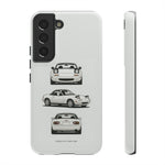 1989 Miata White Triple View Roadster Tough Phone Case Cover