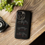 Black GNX Phone Case, Three-View Muscle Car Vector Tough Cover