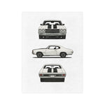 1970 Chevelle SS 3-View Microfiber Throw Blanket Classic Muscle Car
