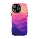 Pastel Mountain Haze Vaporwave Art Tough Phone Case