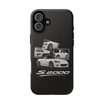 White S2000 Roadster Collage JDM Tough Phone Case Cover Gift