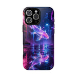 Neon Koi Reflection Vaporwave phone case | Tough Cover