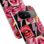 Pop Art Lips and Lightning Bolt Phone Case