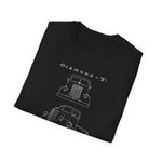 Diamond T Truck Shirt | Vintage 1950 Classic Pickup Retro Hot Rod Line Art Graphic T-Shirt