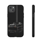 Nova SS Phone Case, Black 68 Muscle Car Silver Stripe Studio Cover
