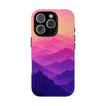 Pastel Mountain Haze Vaporwave Art Tough Phone Case