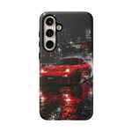 RX7 Phone Case Red, Night Drift JDM Sports Car Tough Cover, Gift