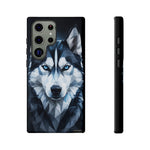 Siberian Husky Geometric Diamond Art Tough Phone Case