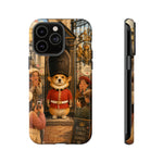 Corgi Royal Guard phone case | Cute British corgi soldier illustration