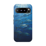 Amberjack School Phone Case, Open Water Sunlight Tough Cover