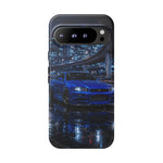 Skyline GT-R R34 Bayside Blue Tokyo Night Art Tough Phone Case