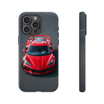 Red C8 Z06 Track Wing Tough Phone Case Cover Gift Art