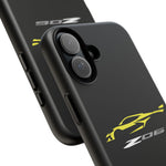 Yellow C8 Z06 Phone Case for Chevy Fans, Tough Protective Cover