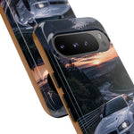 Skyline GT-R R34 White Nurburgring Speed Art Tough Phone Case
