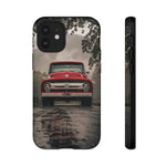 F100 Phone Case, Red White Classic Truck Foggy Road Cover, Gift