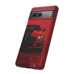 Red Mustang Art Phone Case, GT500 American Muscle Car Tough Cover