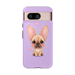 French Bulldog Bat Ears Kawaii Pet Dog Art Tough Phone Case