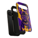 French Bulldog Pop-Art Portrait Tough Phone Case - Purple Gold