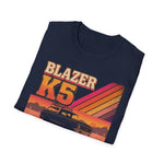 Blazer K5 Retro Sunset Offroad T-Shirt Classic SUV Graphic Chevy Tee
