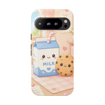 Milk Cookie Phone Case Cute Food Kawaii Tough Cover Gift Art