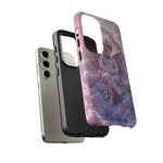 Cherub Cloud Throne Phone Case, Pastel Marble 3D Render Cover