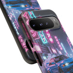 Skyline GT-R Tokyo Rain JDM Night Art Tough Phone Case