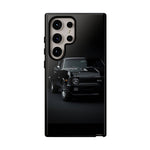 Black 1970 Nova SS Studio Front Tough Phone Case for Muscle Car Fans