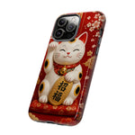 Maneki Neko Lucky Cat Art Tough Phone Case