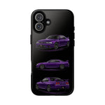 Purple R33 Skyline GTR JDM Sports Car Phone Case Tough Multi View