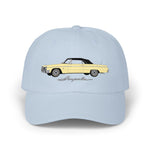1964 Impala Convertible Dad Hat Classic Car Cap Adjustable Yellow Lowrider