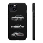 Silver Hakosuka Skyline Classic Sports Car Tough Phone Case for JDM Fans