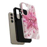 Pink Glitter Star Tough Case | Sparkle Phone Case