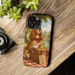 Cocker Spaniel Picnic Scene phone case | vintage dog art