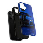 Blue Mustang Art Phone Case, GT500 American Muscle Car Tough Cover for Men
