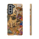Guilty French Bulldog Phone Case, Confetti Watercolor Cover