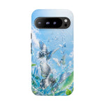 Copy of Silver Butterflies Tough Case | Blue Sky Water Droplets Phone Cover