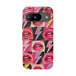 Pop Art Lips and Lightning Bolt Phone Case