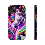 Neon Retro Rainbow Unicorn Phone Case | Tough Cases