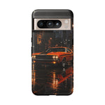 Challenger RT Phone Case, Rainy City Night Muscle Car Tough Cover