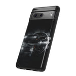 Black Sports Car Illustration 2023 Challenger SRT phone case | Car Drift Reflection