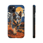 Blue Heeler Australian Cattle Dog Art Tough Phone Case