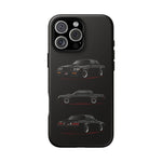Black GNX Phone Case, Three-View Muscle Car Vector Tough Cover