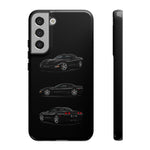 Black C5 Corvette Sports Car Phone Case Tough Multi View Print