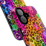 Rainbow Leopard 90s Tough Phone Case