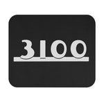 3100 Chevy Truck Mouse Pad | Minimal Numeric Design, Black Desk Mat