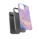 You Are Enough phone case | pastel cloud affirmation protective case