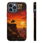Western Sunset Cowboy Phone Case | Rugged Protective Cover
