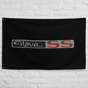 1963-64 Chevy Nova SS Classic Car Owners Enthusiasts Mechanics Gearheads Garage Office Man Cave Banner Flag 34.5" x 56"