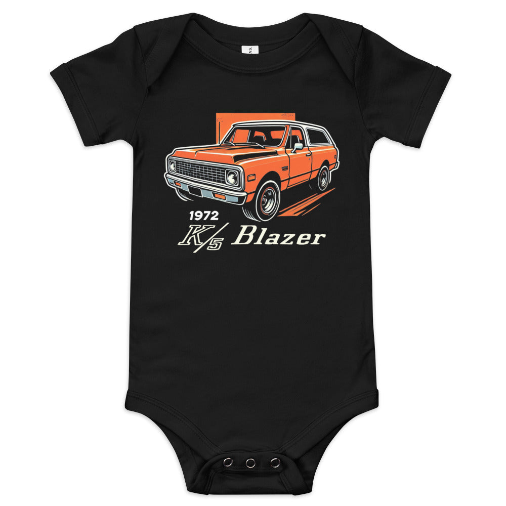 1972 Chevy K5 Blazer onesie for Little Truck 4x4 Off Road Enthusiasts Baby one piece