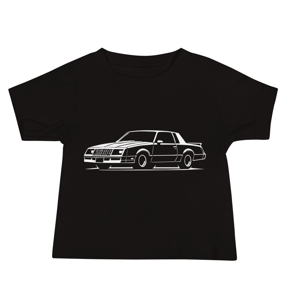 1988 Monte Carlo Chevy Classic Car Owners Bowtie Fans Gearheads Baby Tee